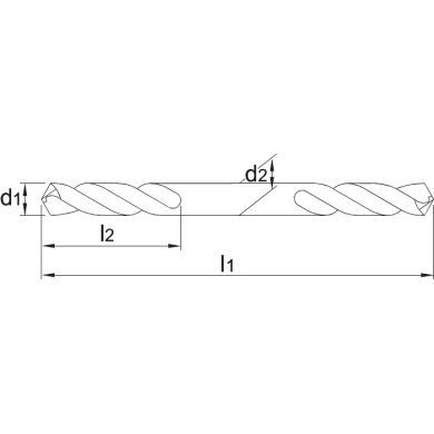  Foret HSS double-pointe