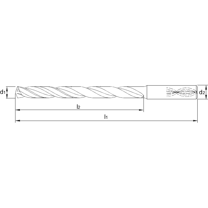  TiAlN Queue cylindrique (DIN 6535-HA)