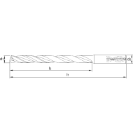  TiAlN Queue cylindrique (DIN 6535-HA)