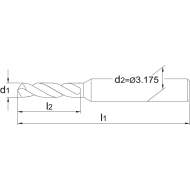  Micro-foret Carbure monobloc