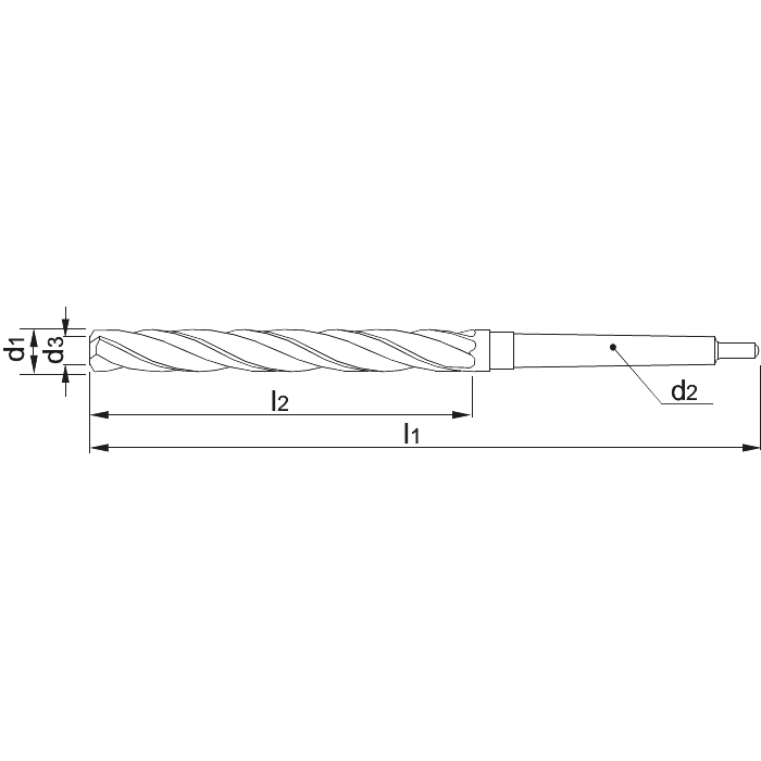  Foret aléseur (à trois lèvres) HSS DIN 343 CM