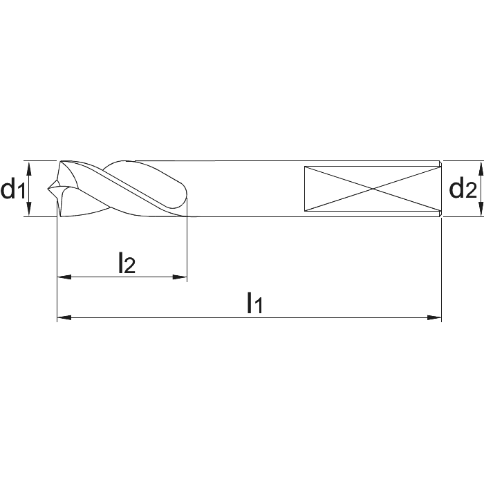  Foret à dépointer HSS-E TiN