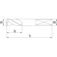  Foret à dépointer HSS-E TiN
