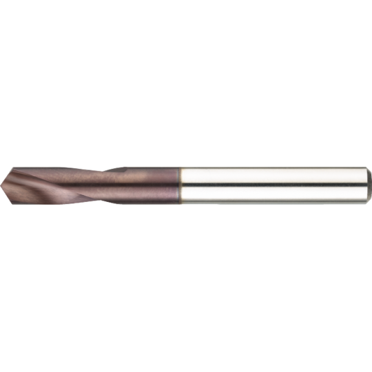 Foret à pointer NC HSS-E ISO 10898 TiAlN, 120°