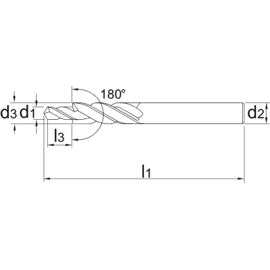  Foret étagé HSS-E 180°