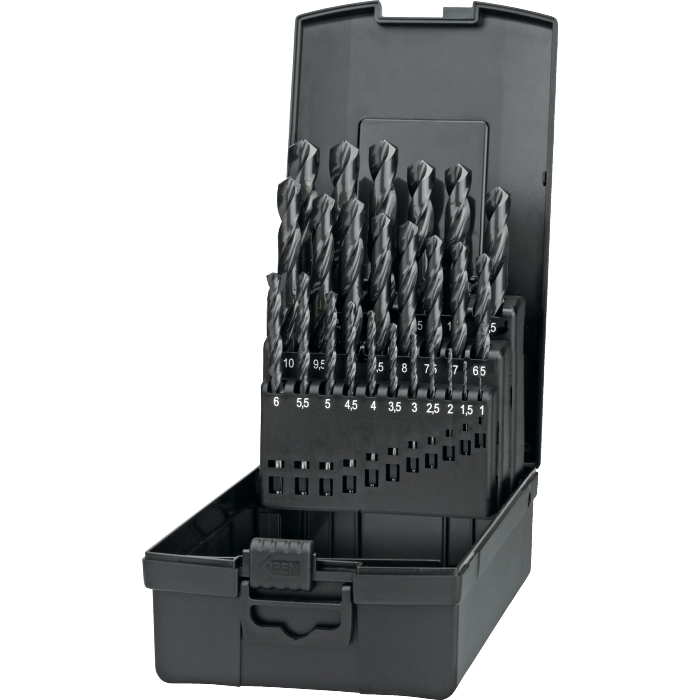 Coffret de Forets HSS DIN 338 queue à trois méplats 11.440