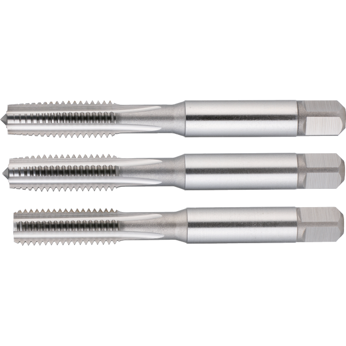 Tarauds à main HSS ISO 529 Jeu de 3 pièces