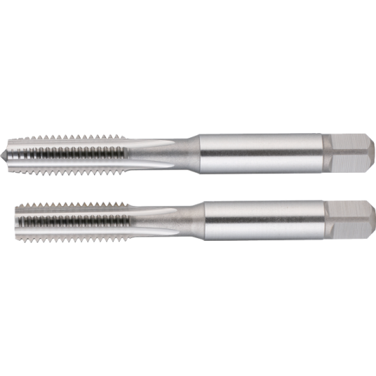 Tarauds à main HSS ISO 529 Jeu de 2 pièces, Forme D+C,5