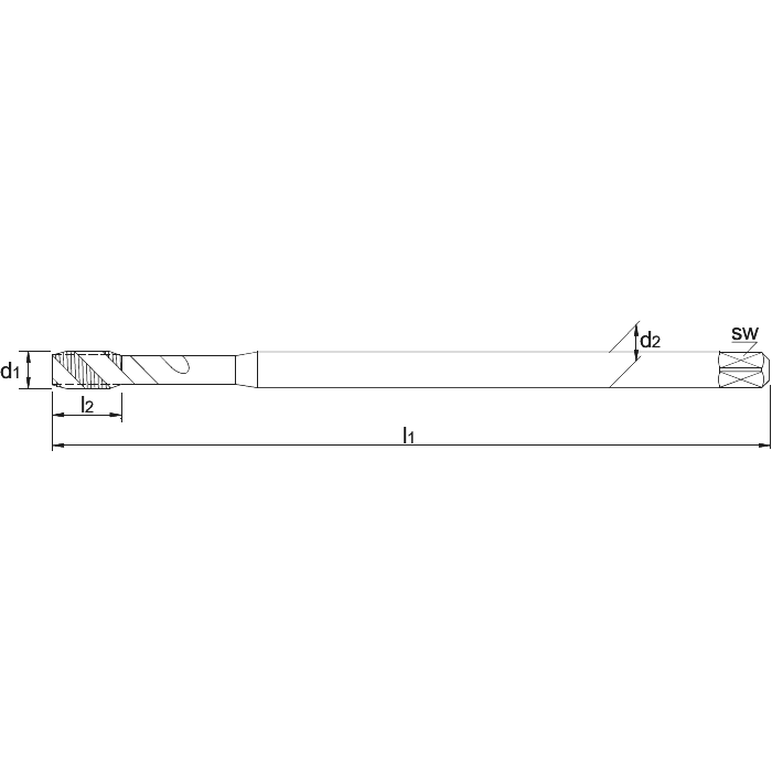  version longue pour les trous borgnes M4