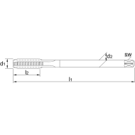  TiN pour trous traversants MF8x1