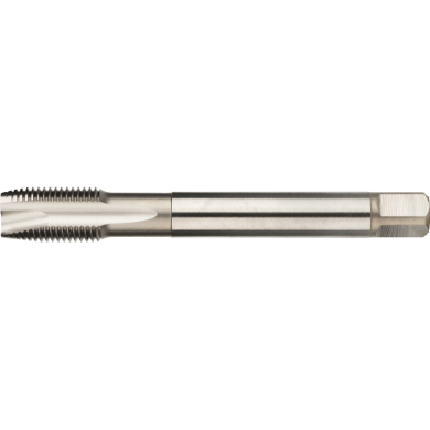 Taraud machine UNI HSS-E DIN 5156 dans Quadrobox avec oeil de suspension pour trous traversants G (BSP)