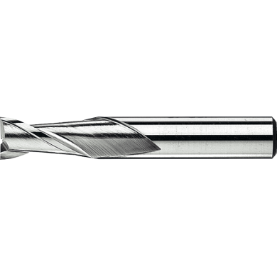 Fraise de précision 2 dents HSS-E 8% type N