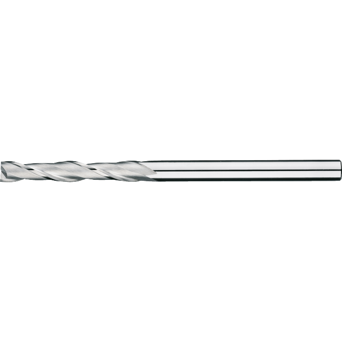 Fraise à rainurer 2 dents UNI Carbure monobloc extra longue 3x30mm