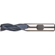 Fraise universelle 3 dents HSS-E PM DIN 844-B version courte