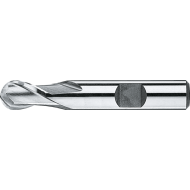 Fraise à rayon 2 dents HSS-E 8% DIN 327-B version courte