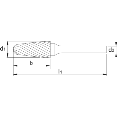  Forme ogive à bout arrondi