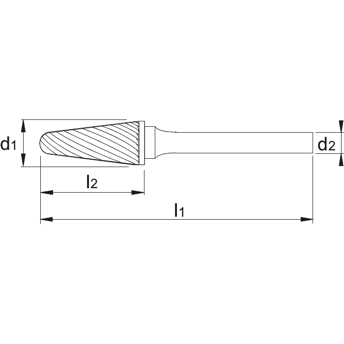  Forme conique à bout arrondi