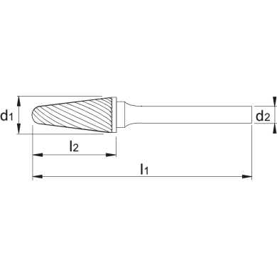  Forme conique à bout arrondi