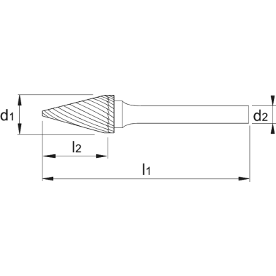  Forme conique à bout pointu