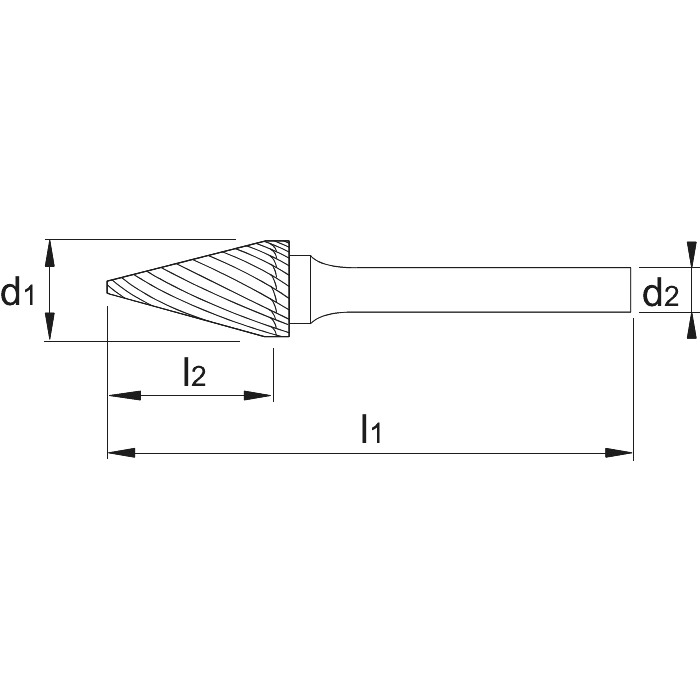  Forme conique à bout pointu