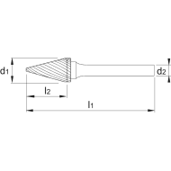  Forme conique à bout pointu