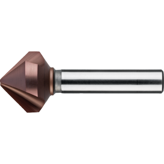 Fraise à chanfreiner HSS-E 8% DIN 335-C 90°, 3 taillants, AlCrN-X