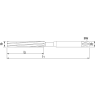  Alésoir à main HSS DIN 206-B H7 2 mm