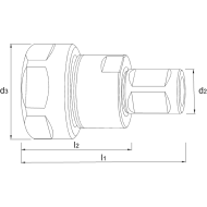  pour carotteuse Ø 19 Weldon  ER 25
