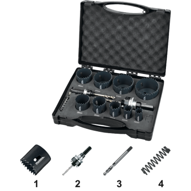 Jeu de Scies cloches HSS-Co 8% Bi-métal 61.105 19