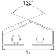  Plaquette de perçage indexable UNI Carbure AlCrN Gr.00