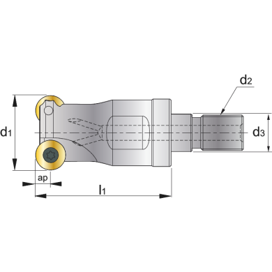 Mandrin pour fraises à queue filetée