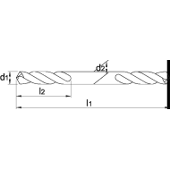 Foret ECO PRO HSS double-pointe